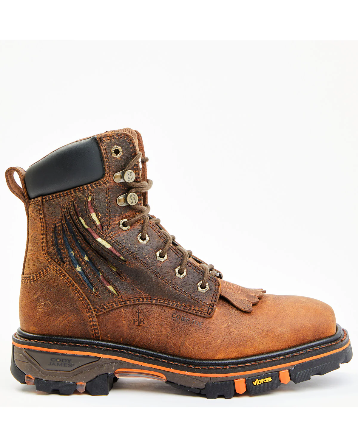 Cody James Men's 8" Decimator Vibram Lace-Up Work Boots - Composite Toe - Image 2