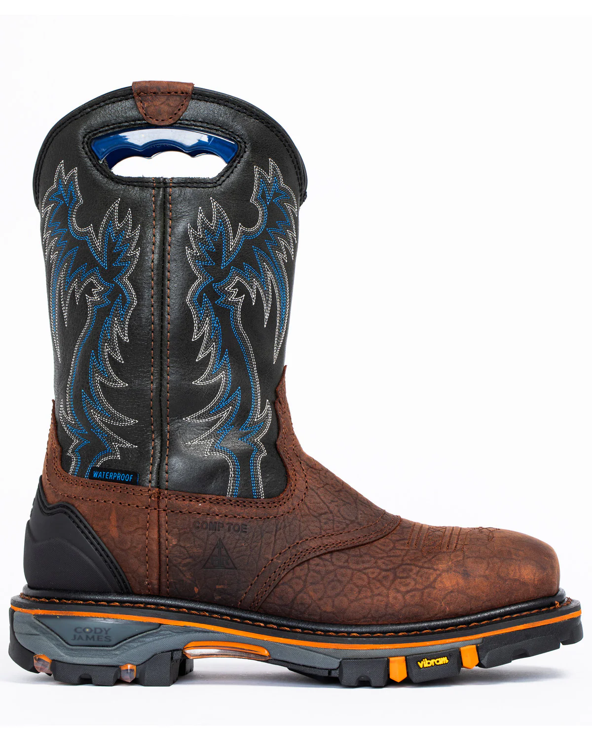 Cody James Men's 11" Decimator Waterproof Western Work Boots - Nano Composite Toe - Image 2