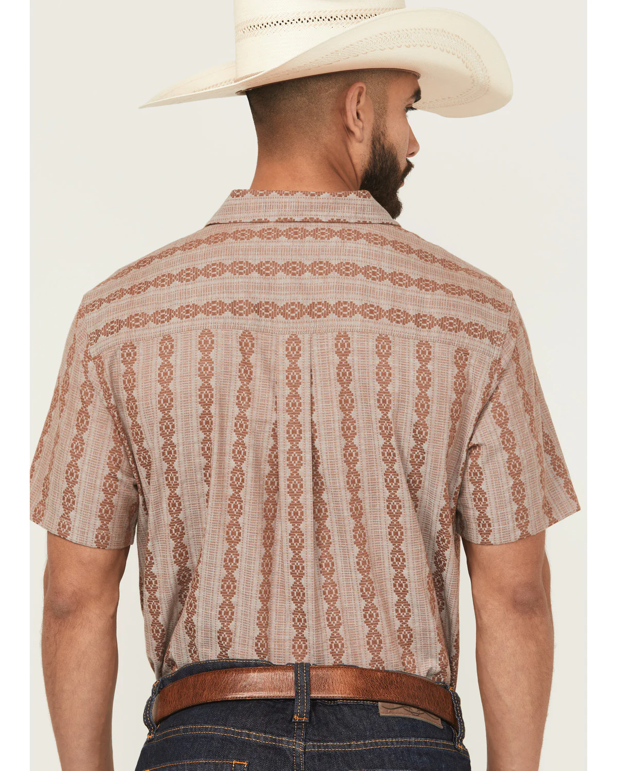 Cody James Men's Delaware Striped Short Sleeve Button-Down Stretch Western Shirt - Image 4
