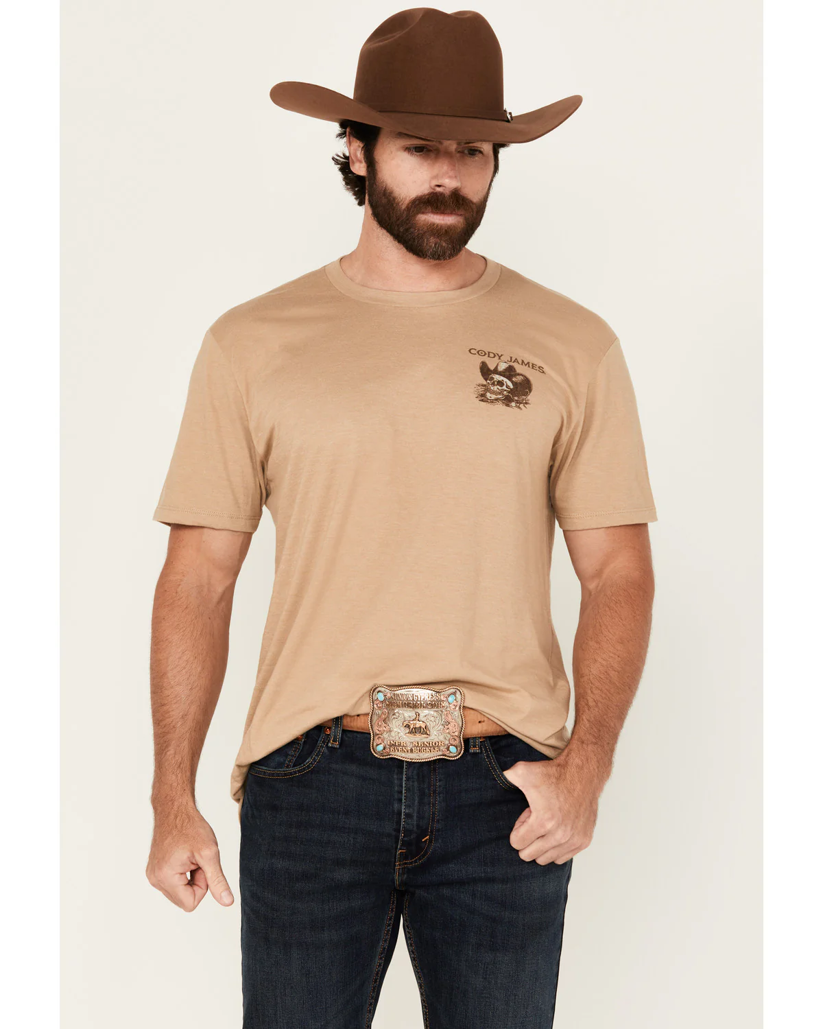 Cody James Men's Desert Skull Short Sleeve Graphic T-Shirt - Image 2