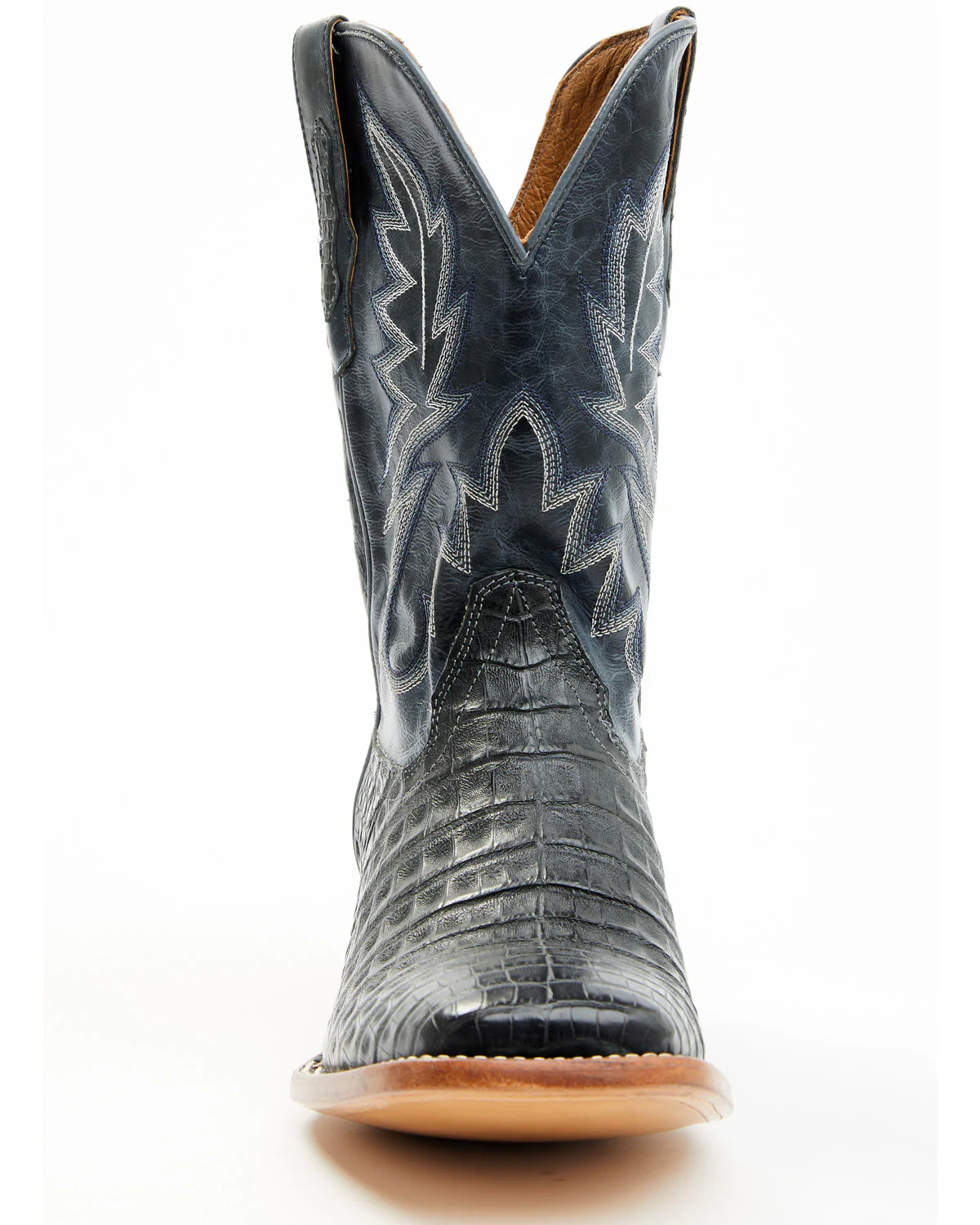 Cody James Men's Exotic Caiman Belly Western Boots - Broad Square Toe - Image 4