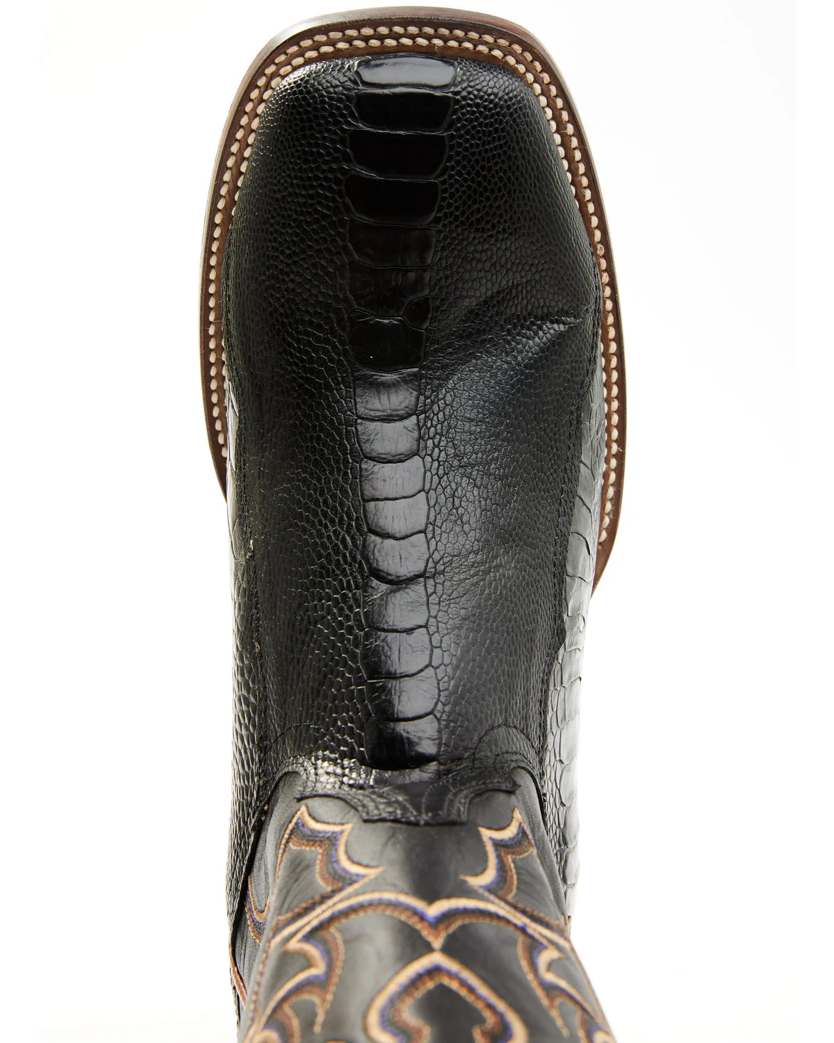 Cody James Men's Exotic Ostrich Leg Western Boots - Broad Square Toe - Image 6