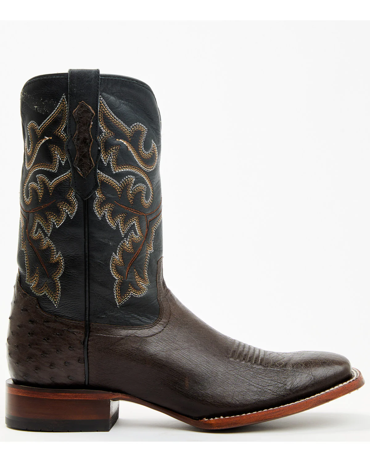 Cody James Men's Exotic Ostrich Western Boots - Broad Square Toe - Image 2