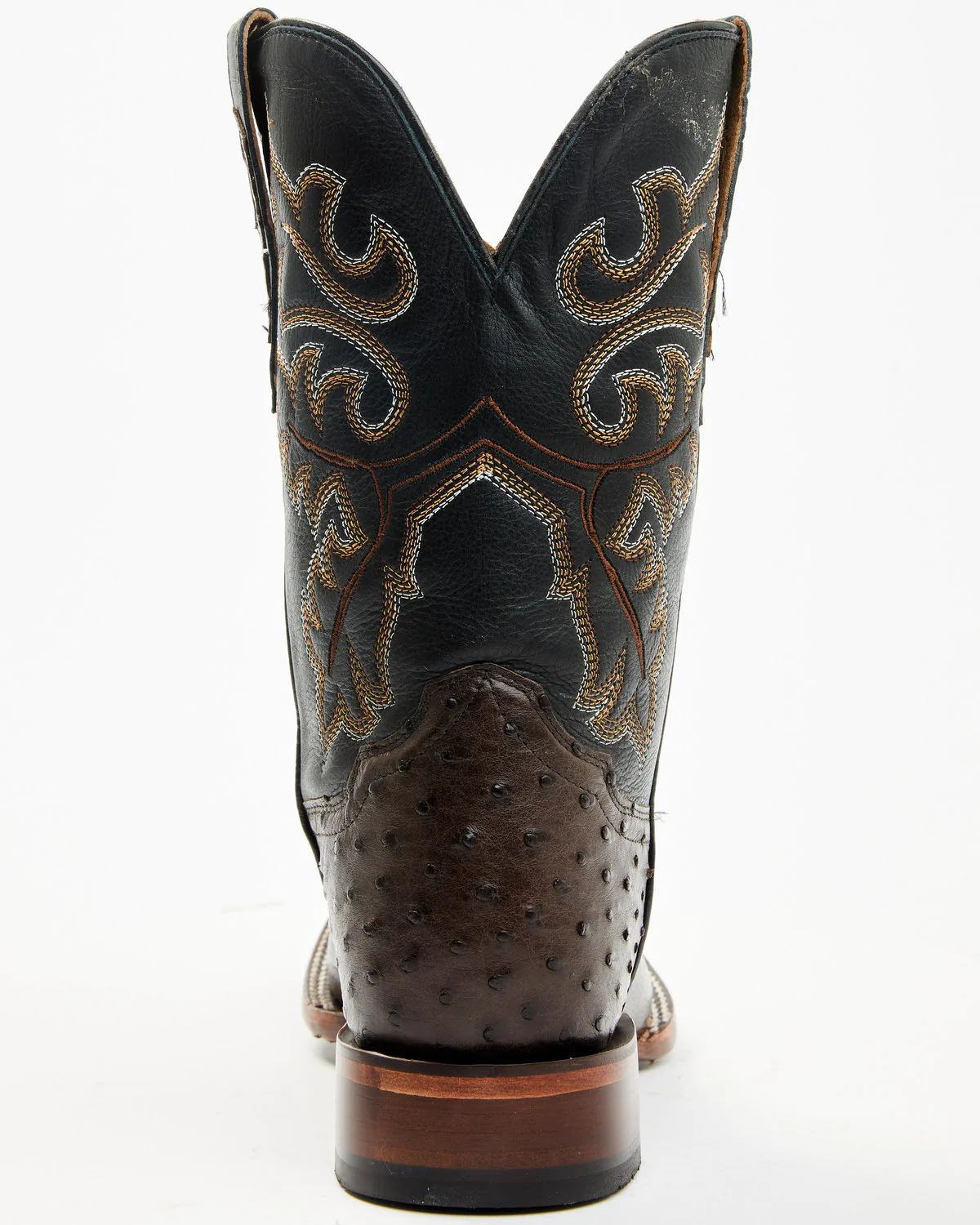 Cody James Men's Exotic Ostrich Western Boots - Broad Square Toe - Image 5