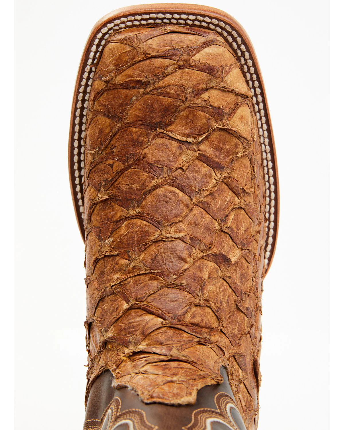 Cody James Men's Exotic Pirarucu Skin Western Boots - Broad Square Toe - Image 6