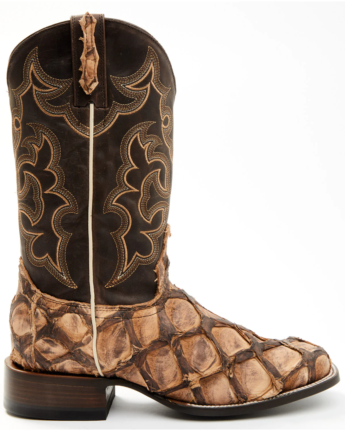 Cody James Men's Exotic Pirarucu Western Boots - Broad Square Toe - Image 2