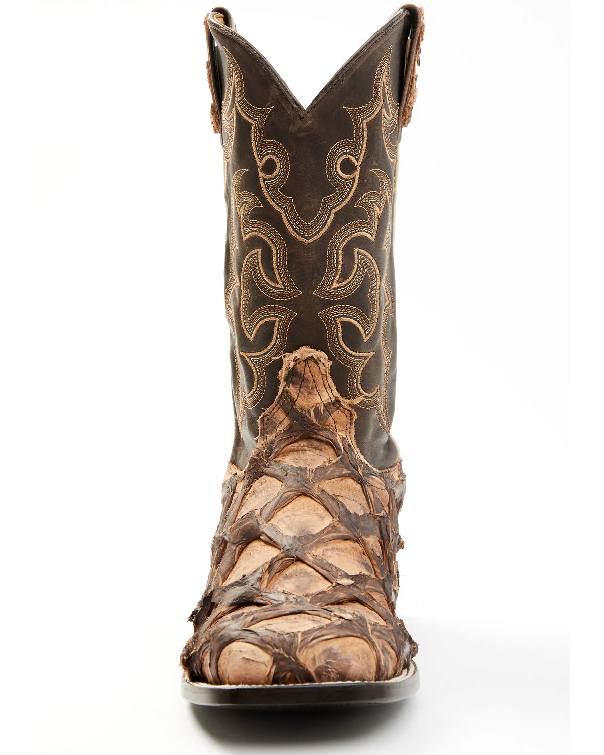 Cody James Men's Exotic Pirarucu Western Boots - Broad Square Toe - Image 4