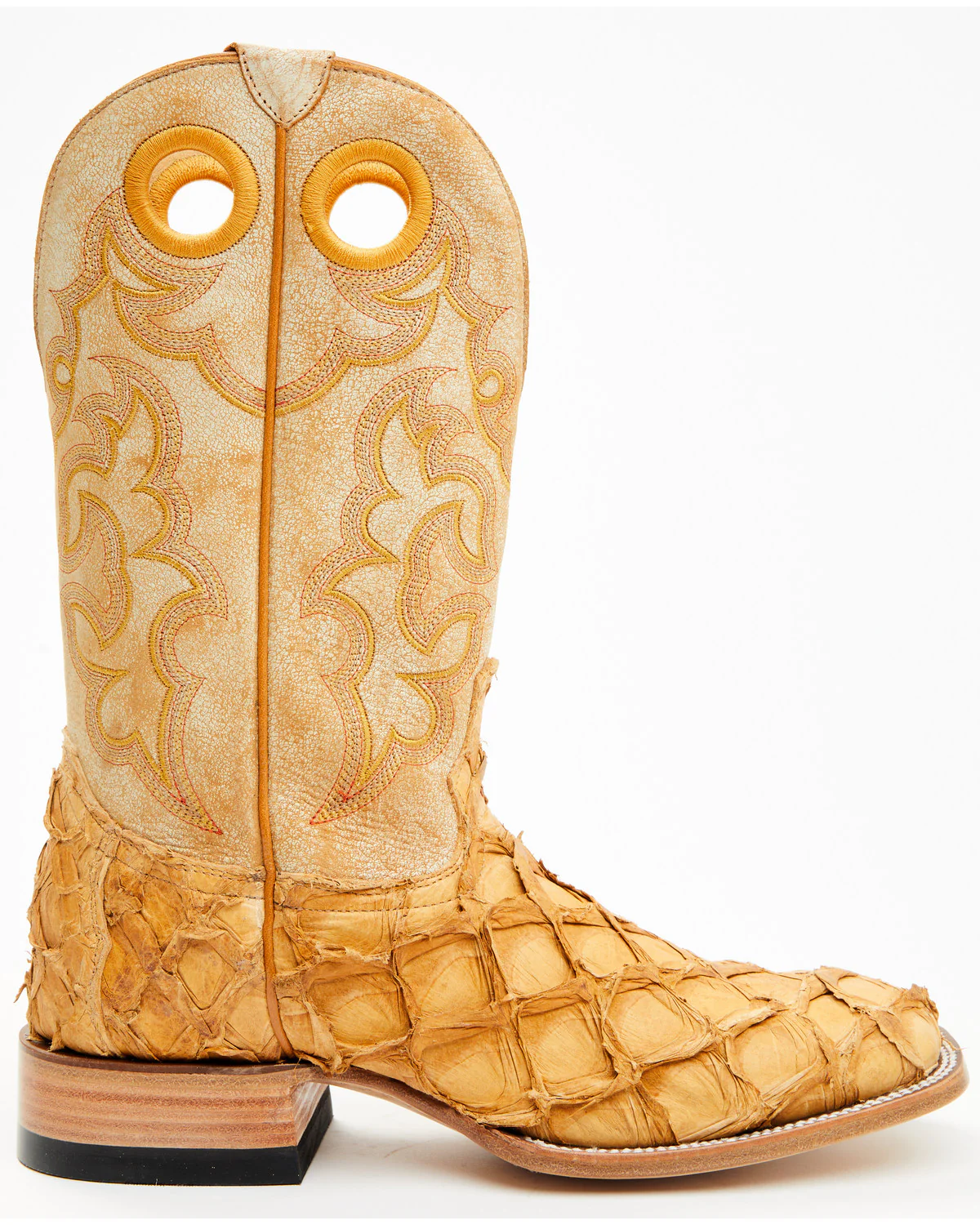 Cody James Men's Exotic Pirarucu Western Boots - Broad Square Toe - Image 2