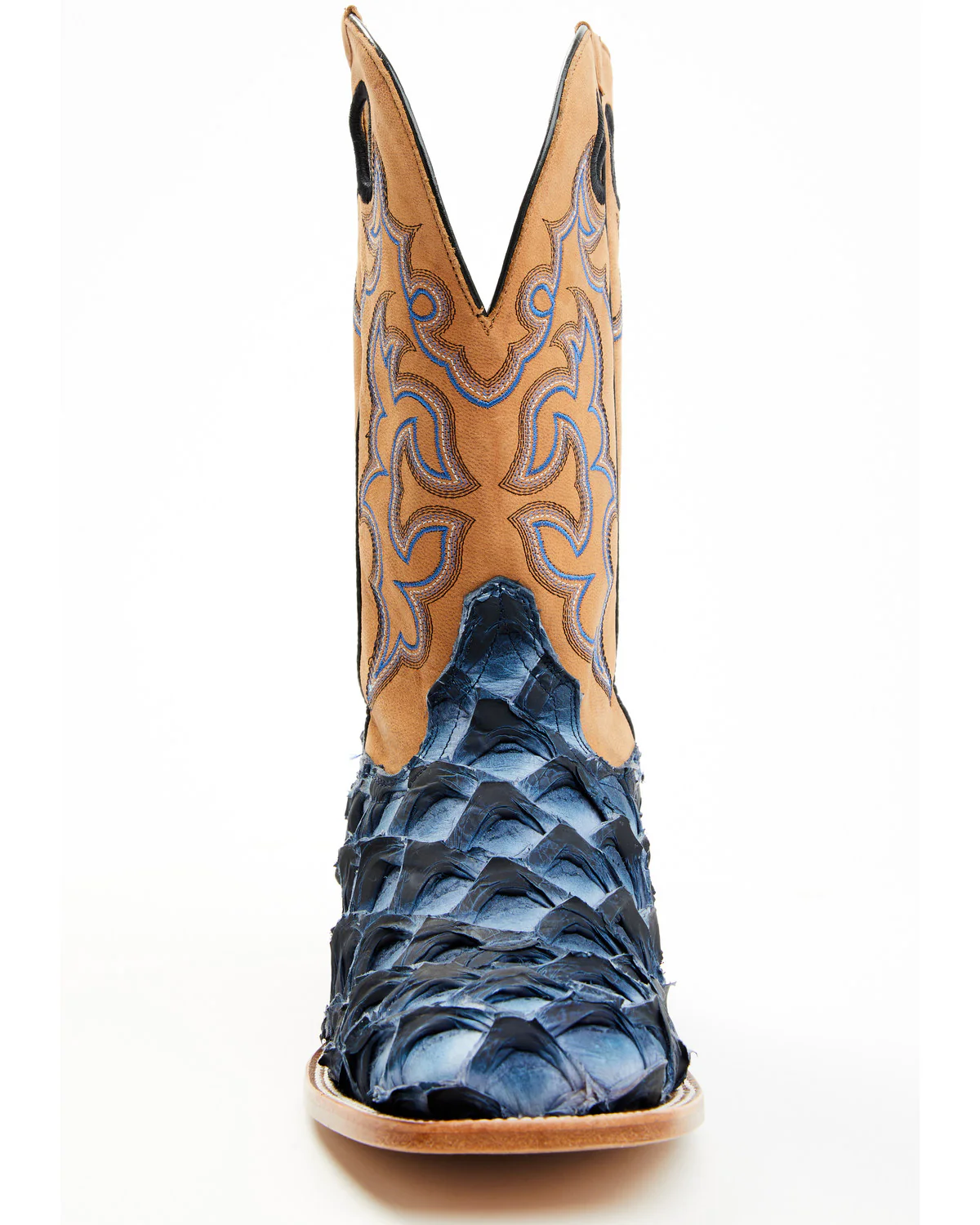 Cody James Men's Exotic Pirarucu Western Boots - Broad Square Toe - Image 4