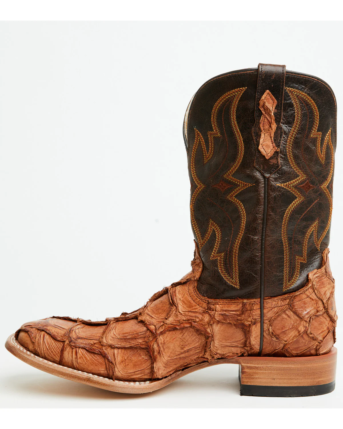 Cody James Men's Exotic Pirarucu Western Boots - Broad Square Toe - Image 3