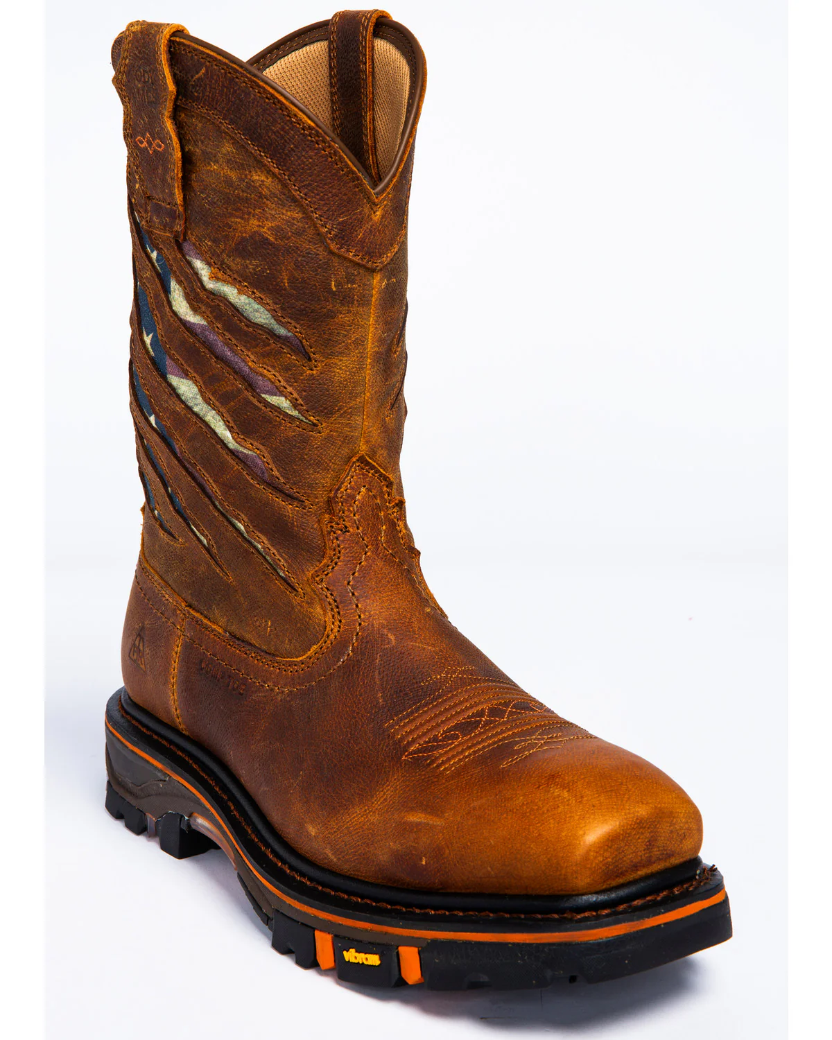 Cody James Men's 11" Flag Western Work Boots - Nano Composite Toe