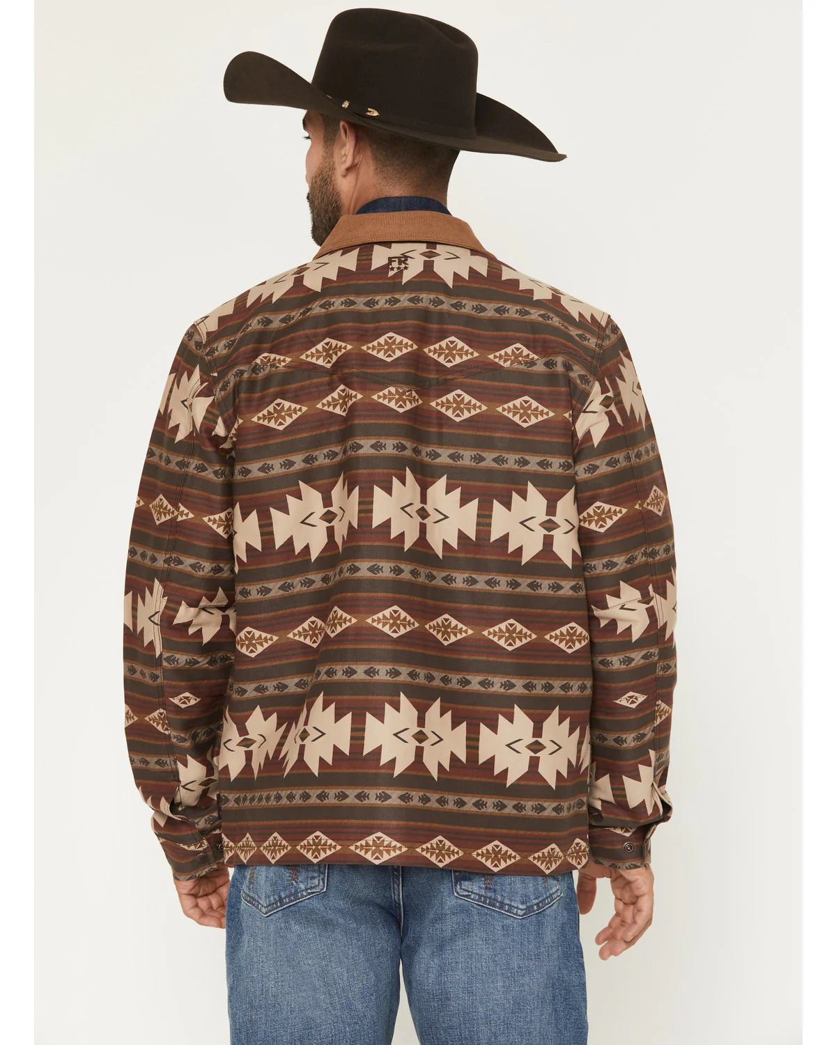 Cody James Men's FR Buck Southwestern Print Barn Coat - Image 4