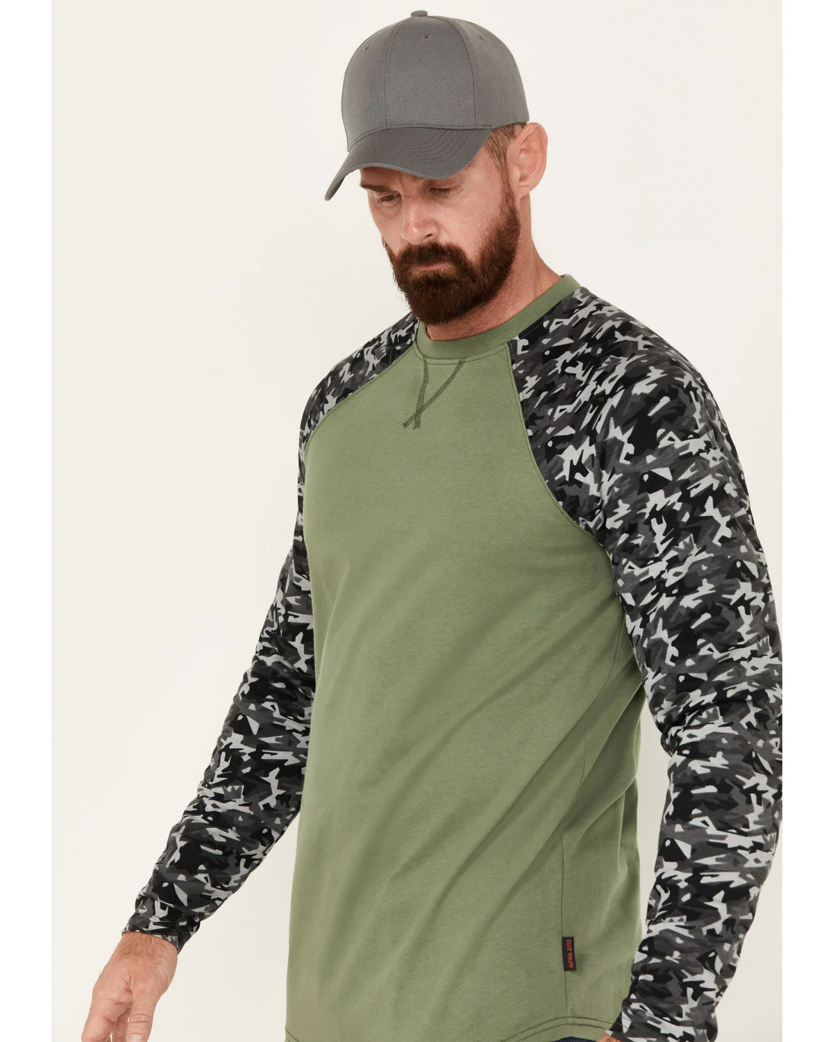 Cody James Men's FR Color Block Baseball Work T-Shirt - Image 2