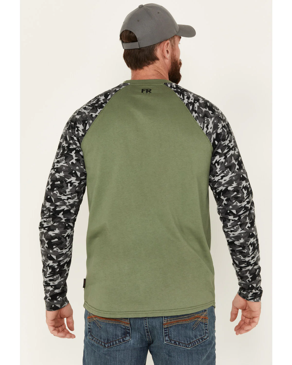 Cody James Men's FR Color Block Baseball Work T-Shirt - Image 4