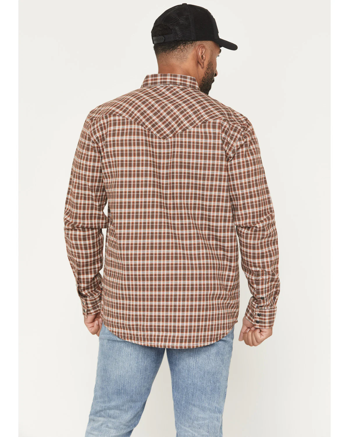 Cody James Men's FR Hondo Plaid Print Long Sleeve Snap Stretch Work Shirt - Image 4
