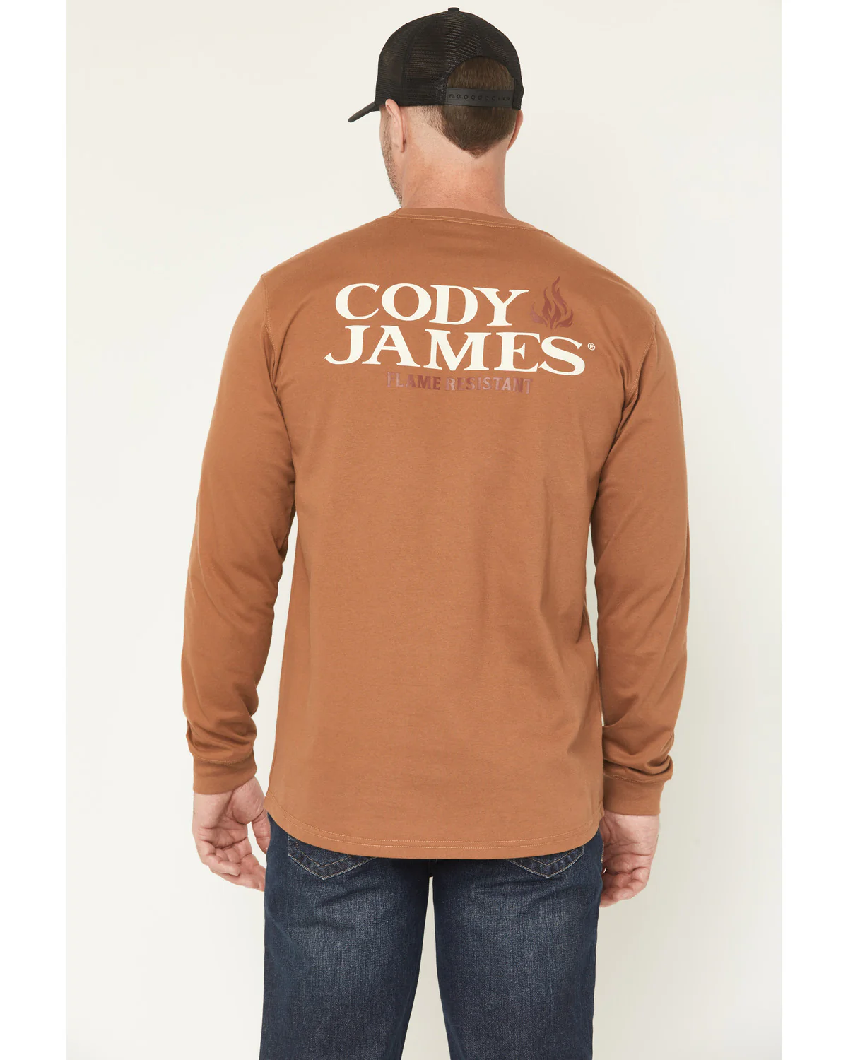 Cody James Men's FR Logo Long Sleeve Graphic Work T-Shirt