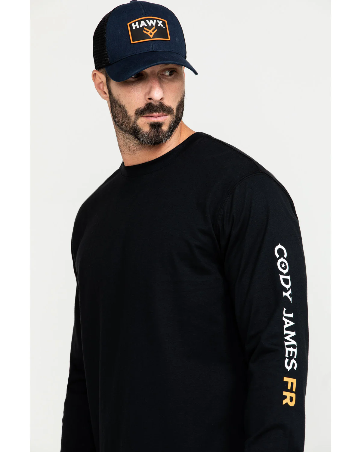 Cody James Men's FR Logo Long Sleeve Stretch Work Shirt - Image 5