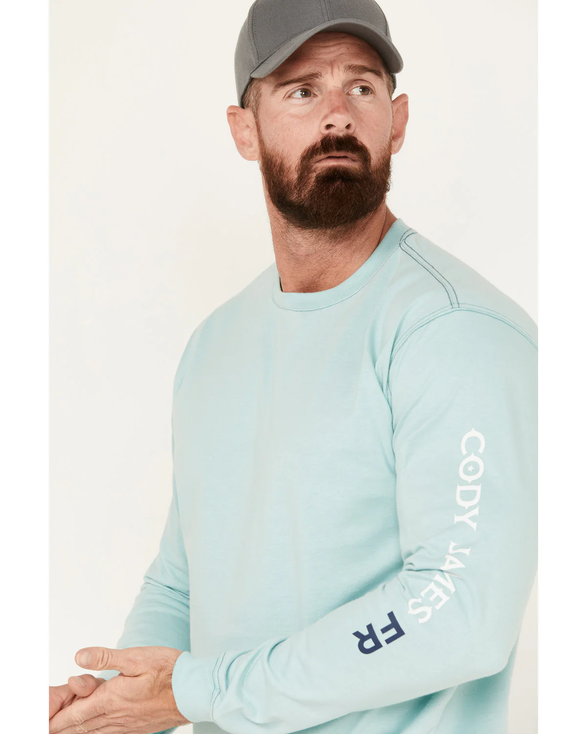 Cody James Men's FR Logo Long Sleeve Stretch Work T-Shirt - Image 2