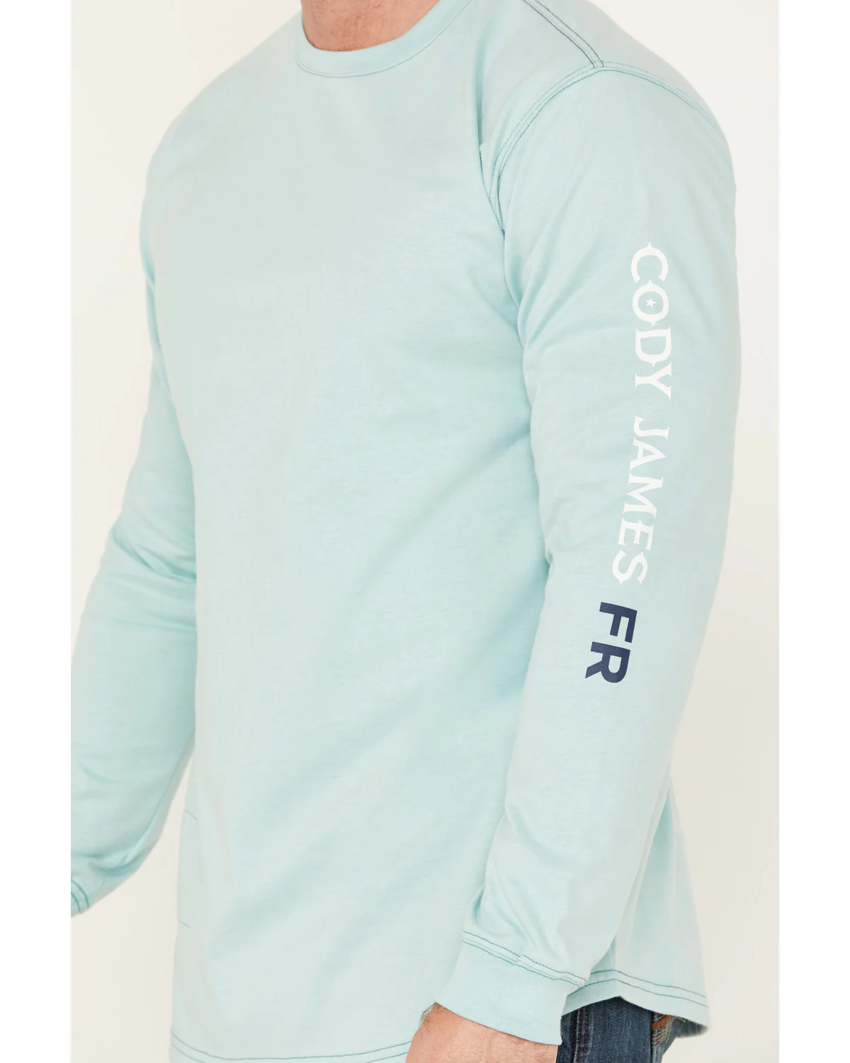 Cody James Men's FR Logo Long Sleeve Stretch Work T-Shirt - Image 3