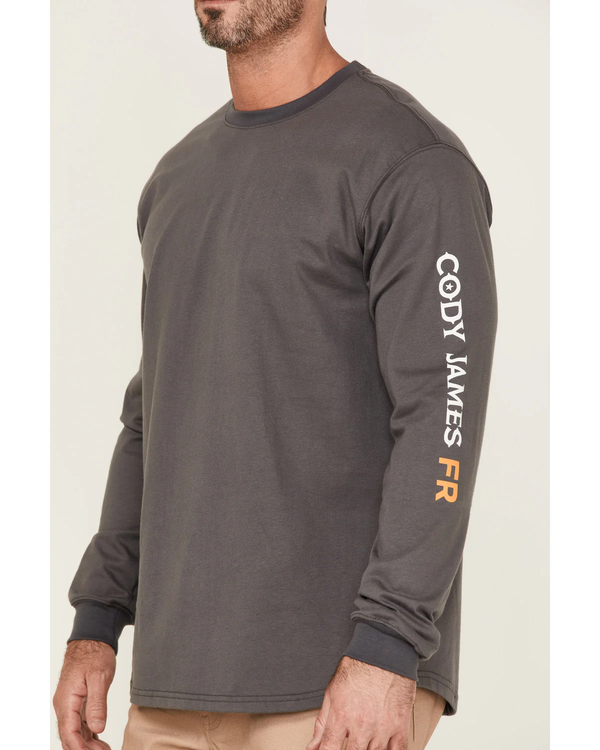 Cody James Men's FR Logo Long Sleeve Work T-Shirt - Image 3