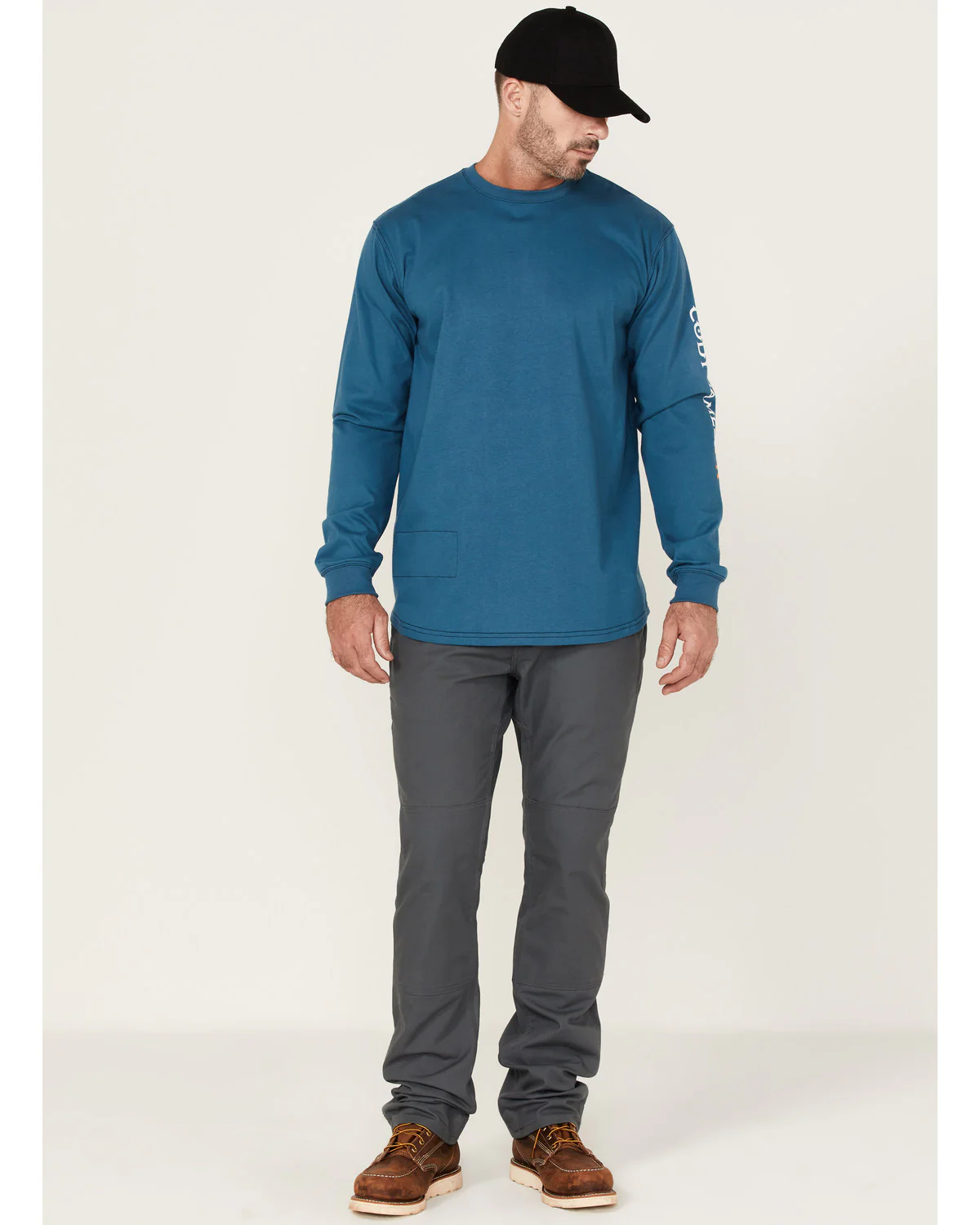 Cody James Men's FR Logo Long Sleeve Work T-Shirt - Image 2