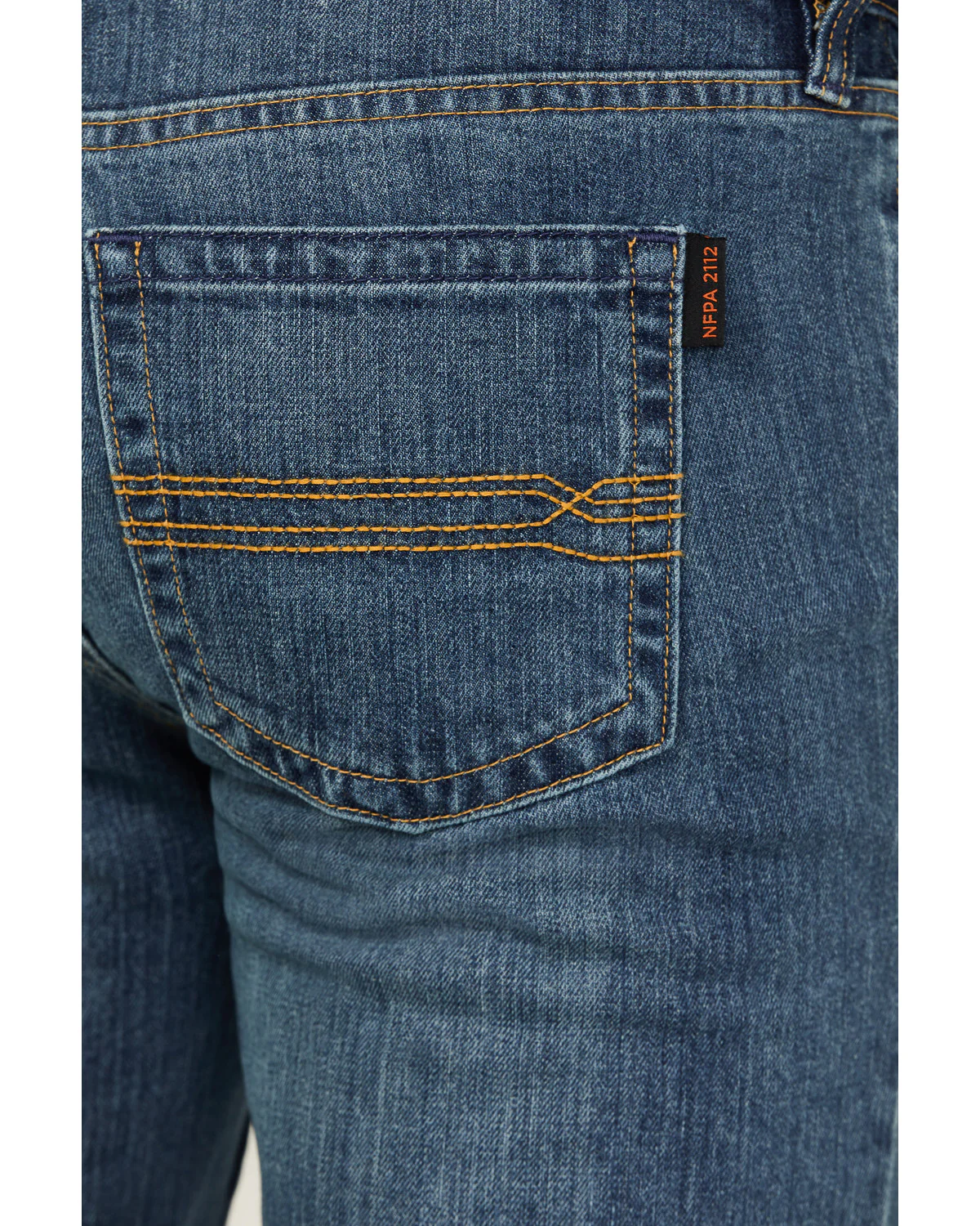 Cody James Men's FR Medium Wash Equalizer Slim Straight Stretch Denim Jeans - Image 4