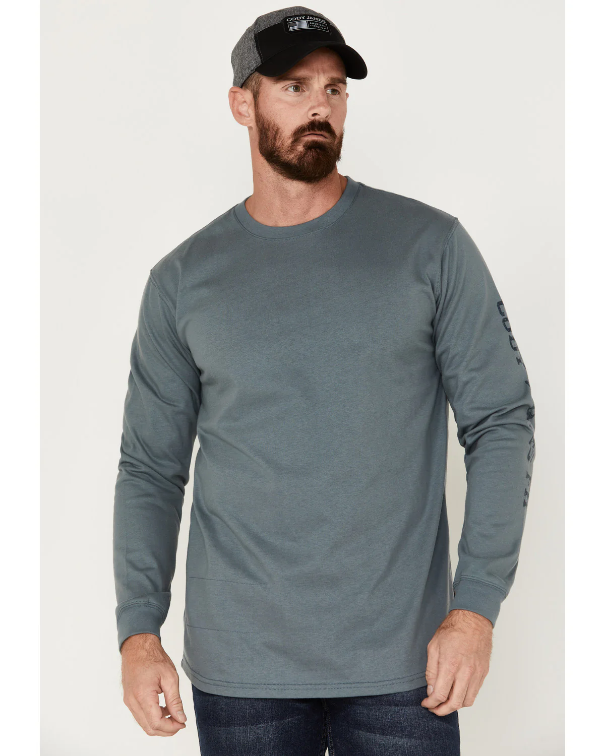 Cody James Men's FR Skull Logo Graphic Long Sleeve Work T-Shirt