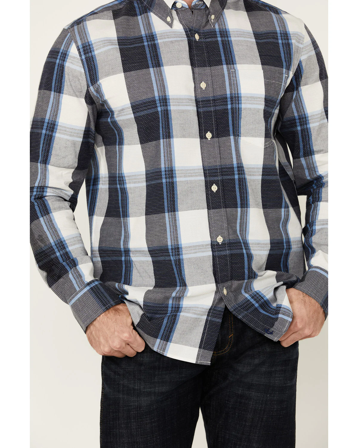 Cody James Men's Gallop Plaid Print Long Sleeve Button-Down Stretch Western Shirt - Image 3