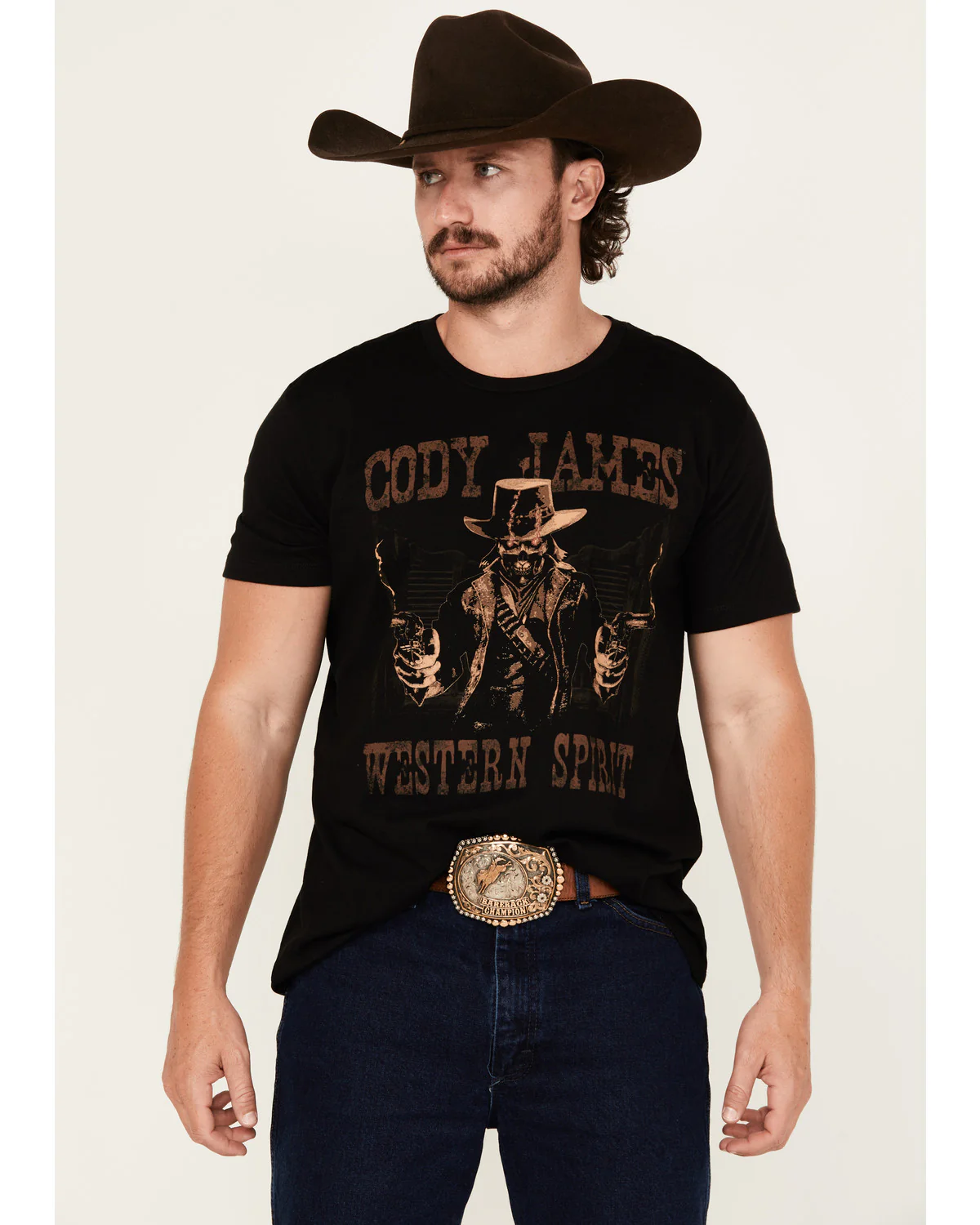 Cody James Men's Ghost Gunslinger Short Sleeve Graphic T-Shirt