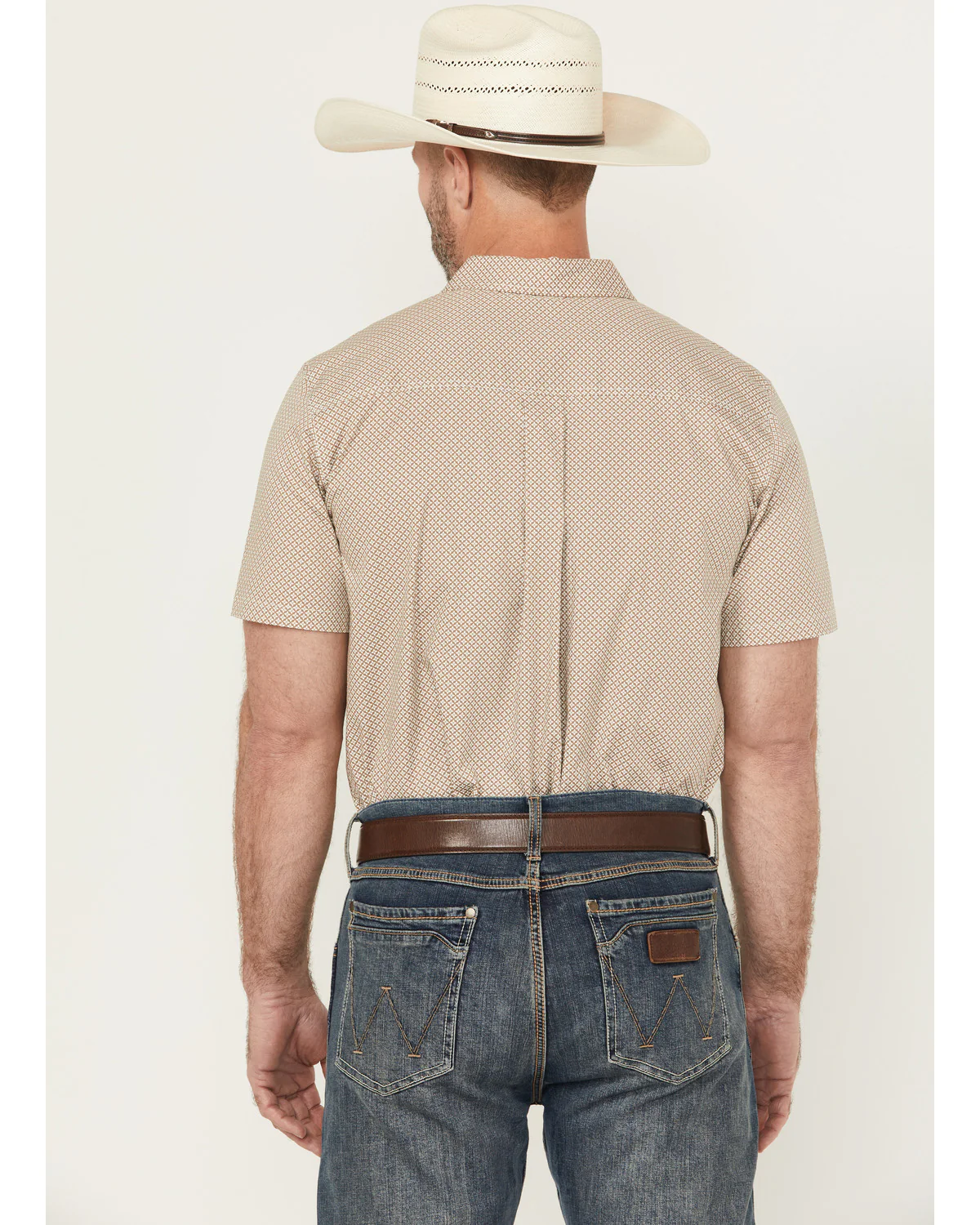 Cody James Men's Grill And Greet Geo Print Short Sleeve Button-Down Stretch Western Shirt - Image 4