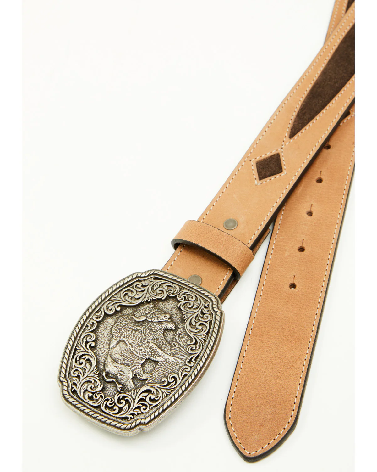 Cody James Men's Gunner Buffalo Plaque Buckle Belt - Image 2