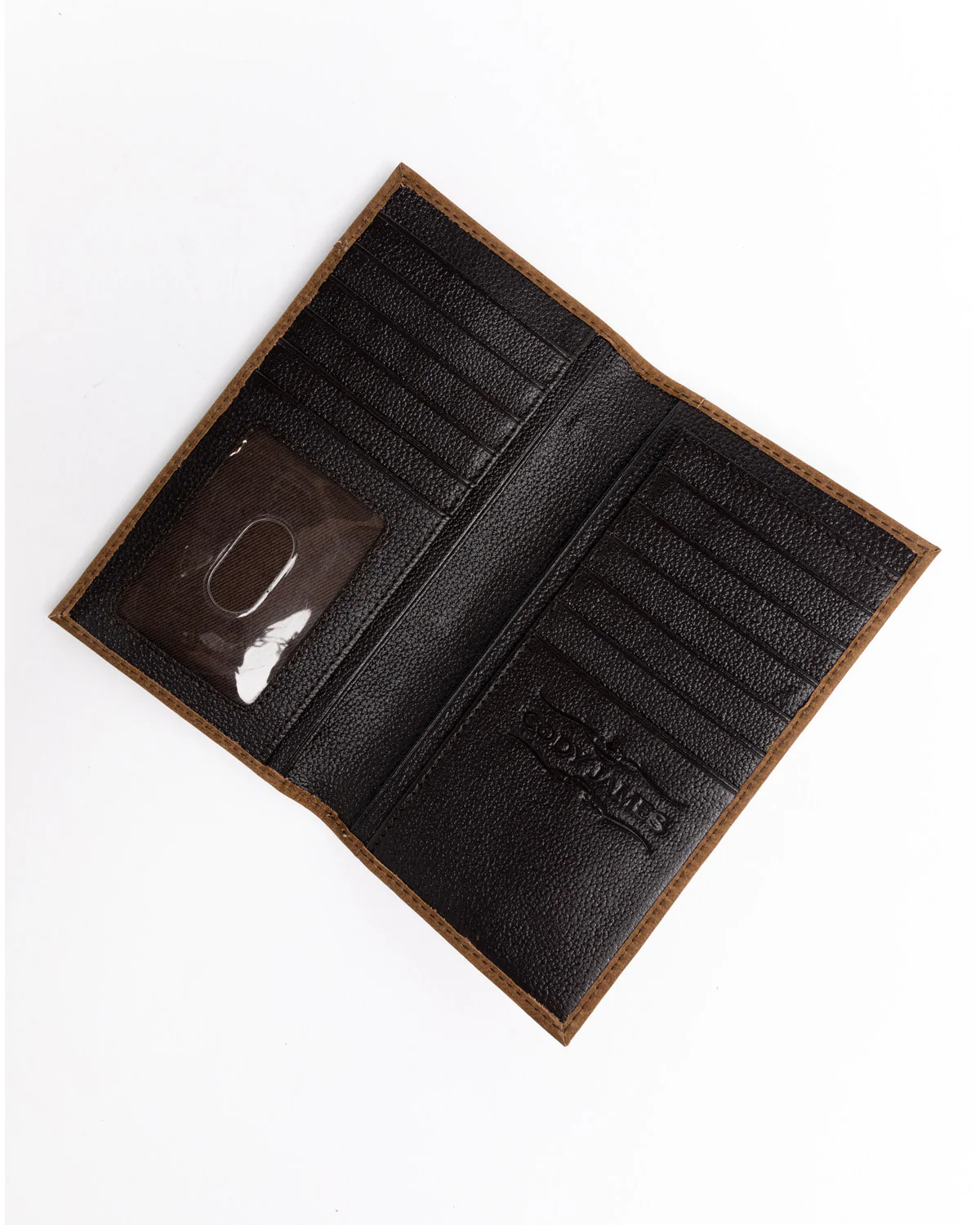 Cody James Men's Hair On Praying Cowboy Leather Checkbook Wallet - Image 3