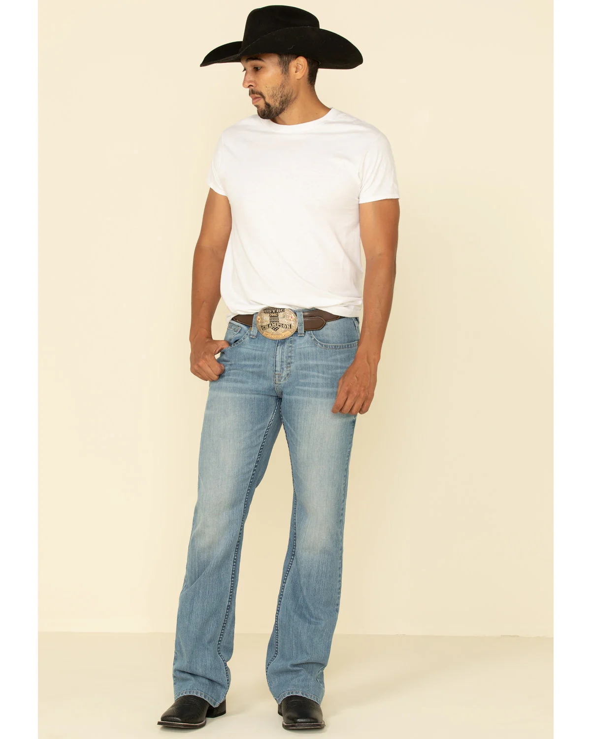 Cody James Men's Hamshackle Wash Duke Relaxed Bootcut Stretch Denim Jeans - Image 5