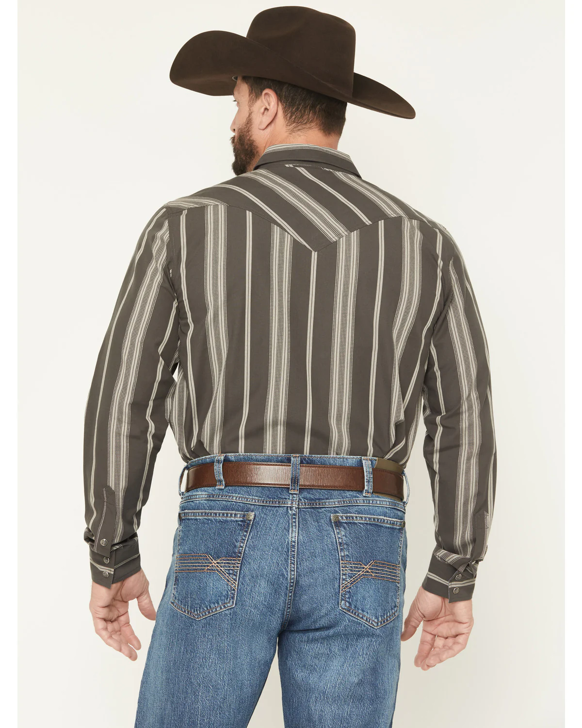 Cody James Men's Harpeth Striped Long Sleeve Snap Western Shirt - Image 4