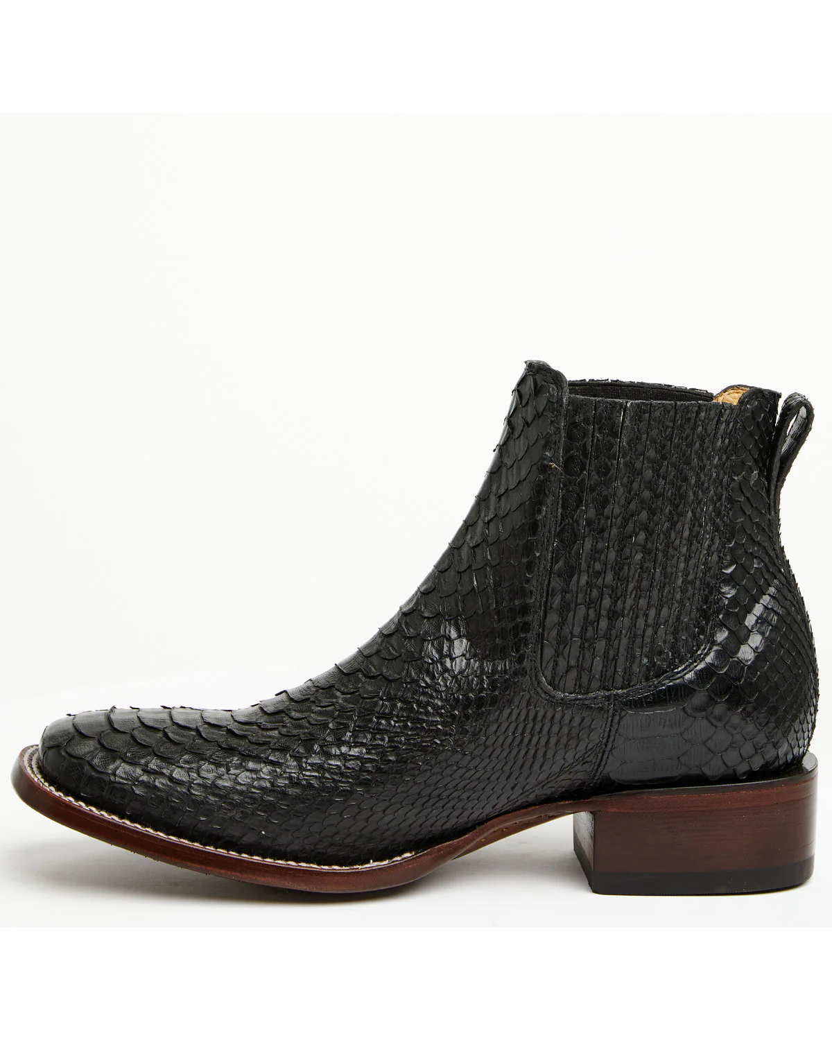 Cody James Men's Hash Exotic Python Western Ankle Boots - Broad Square Toe - Image 3
