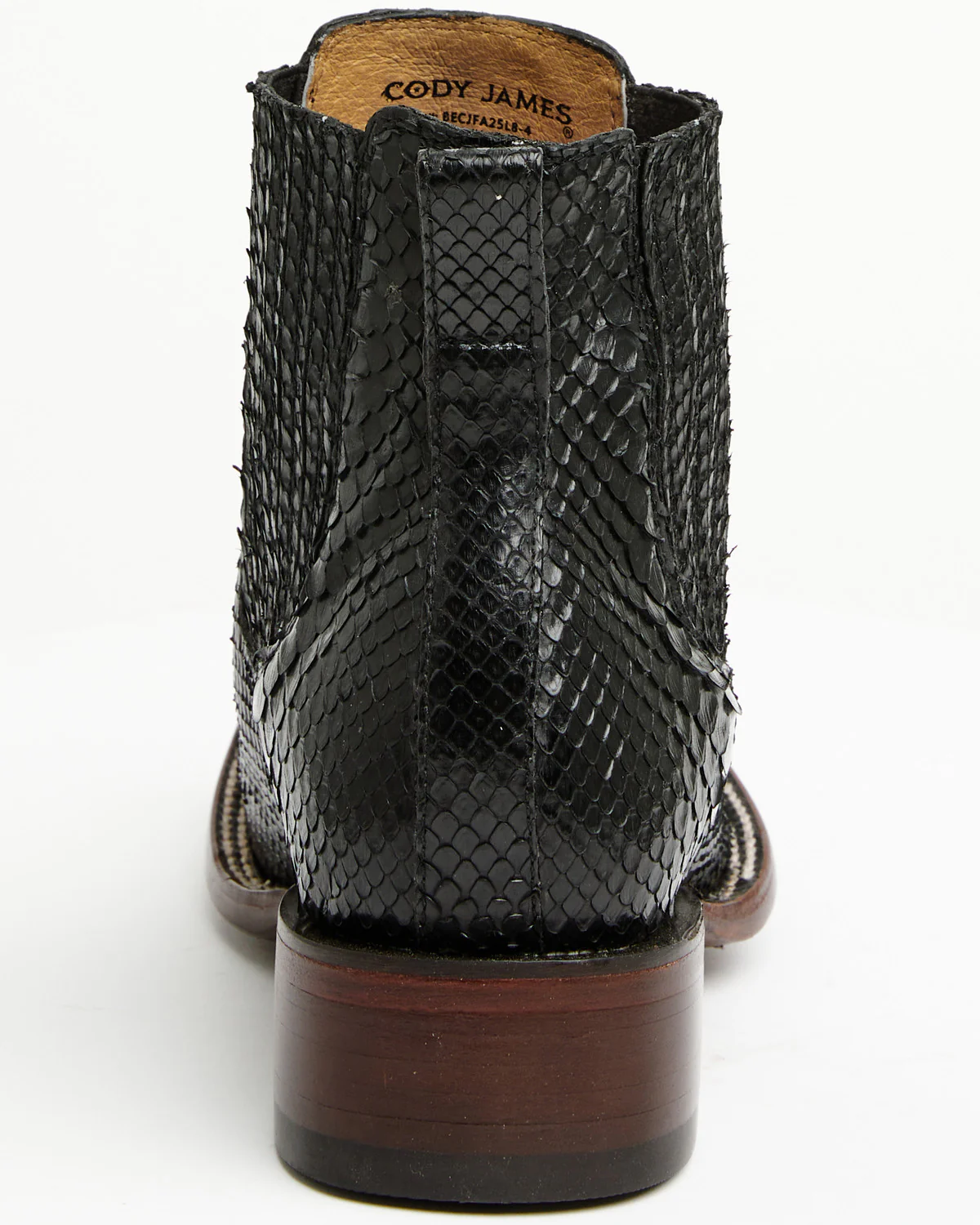 Cody James Men's Hash Exotic Python Western Ankle Boots - Broad Square Toe - Image 5