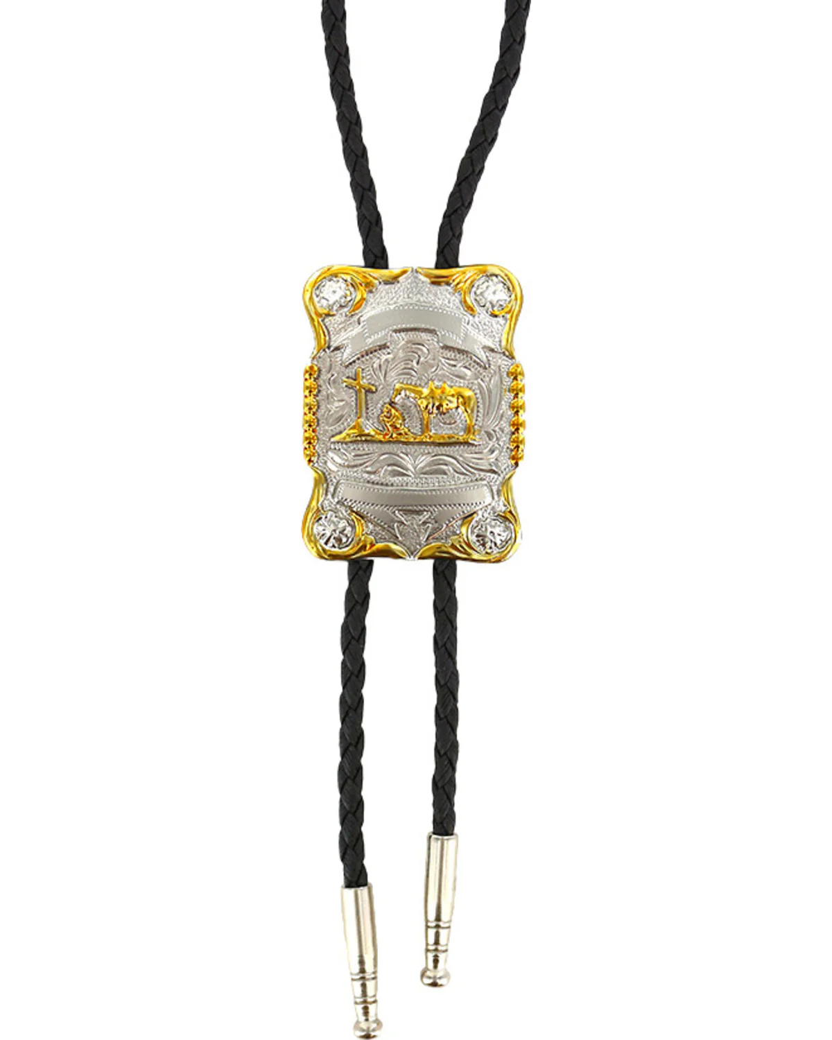Cody James Men's Horse and Cross Bolo Tie - Image 2
