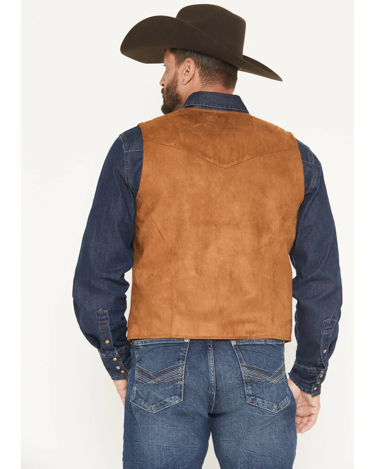 Cody James Men's Howard Faux Suede Button-Down Vest - Image 4