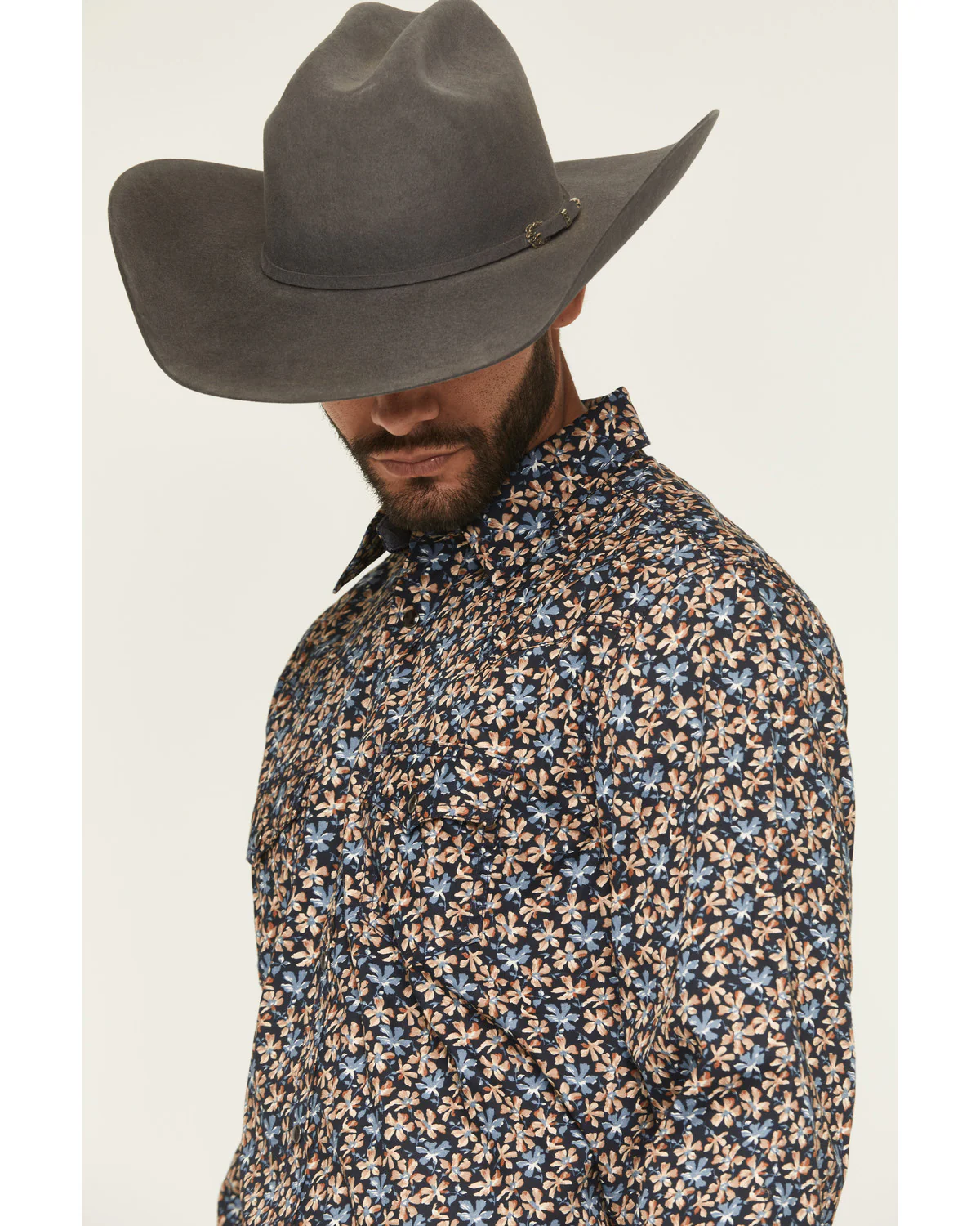 Cody James Men's Howdy Haven Floral Print Long Sleeve Snap Western Shirt - Image 2