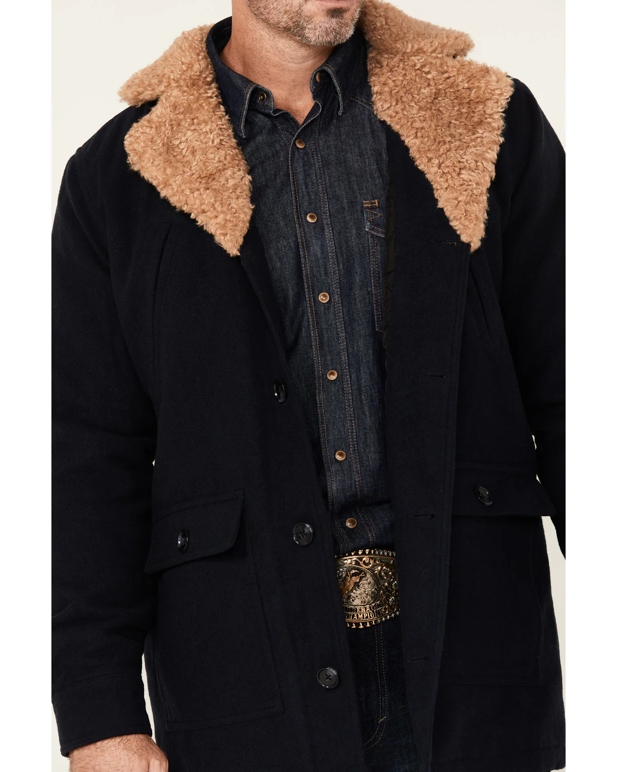Cody James Men's Legacy II Sherpa Wool Coat - Image 3