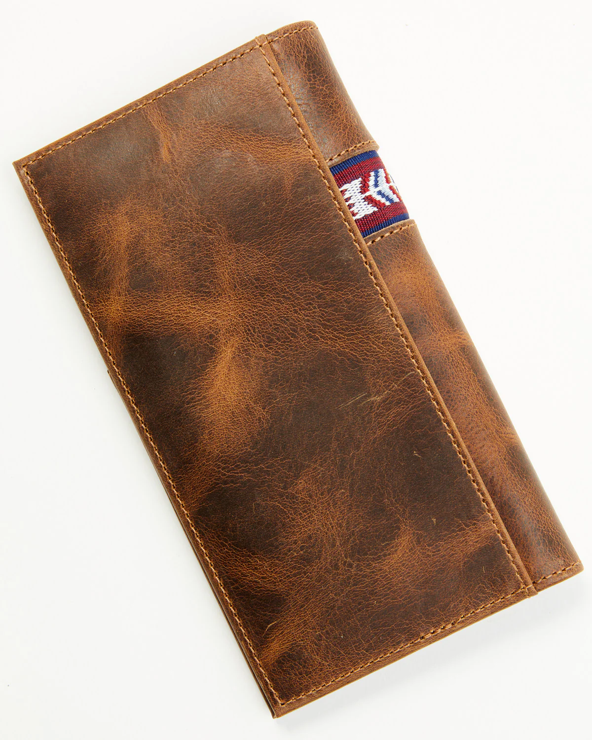 Cody James Men's Leroy Leather Southwestern Woven Inlay Rodeo Wallet - Image 3