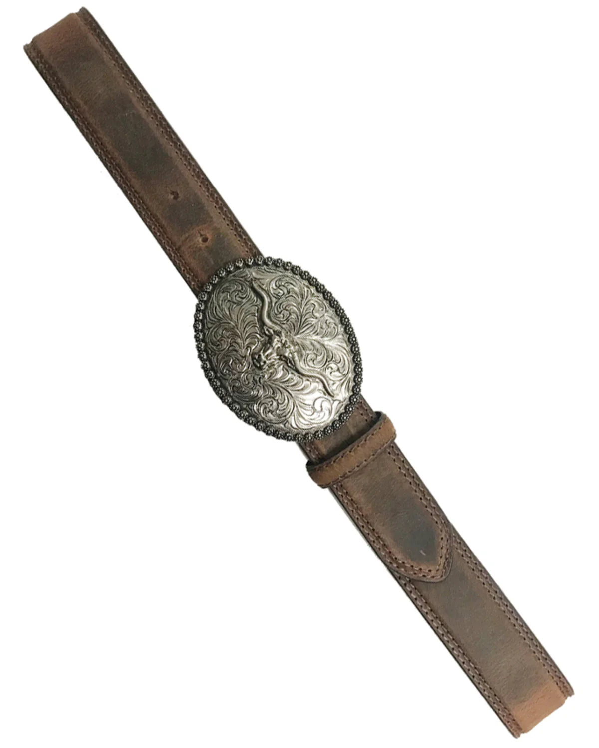 Cody James Men's Longhorn Berry Edge Buckle Belt - Image 2