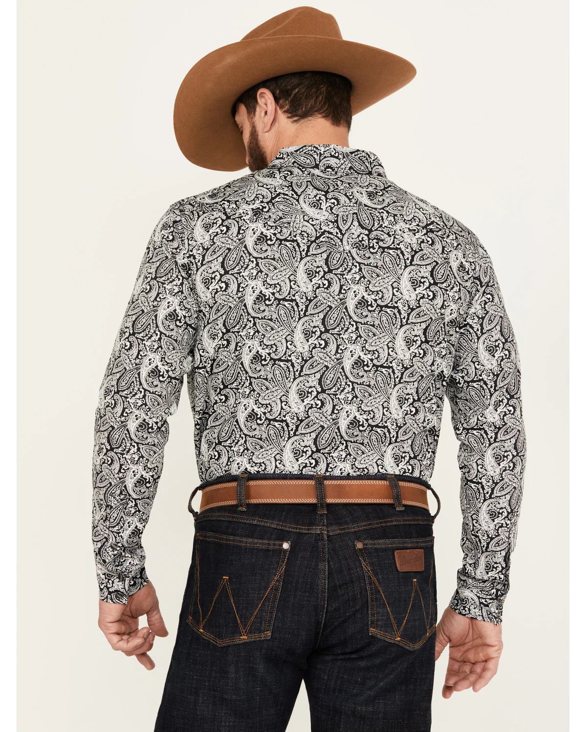 Cody James Men's Mamba Paisley Print Long Sleeve Western Snap Shirt - Big - Image 4