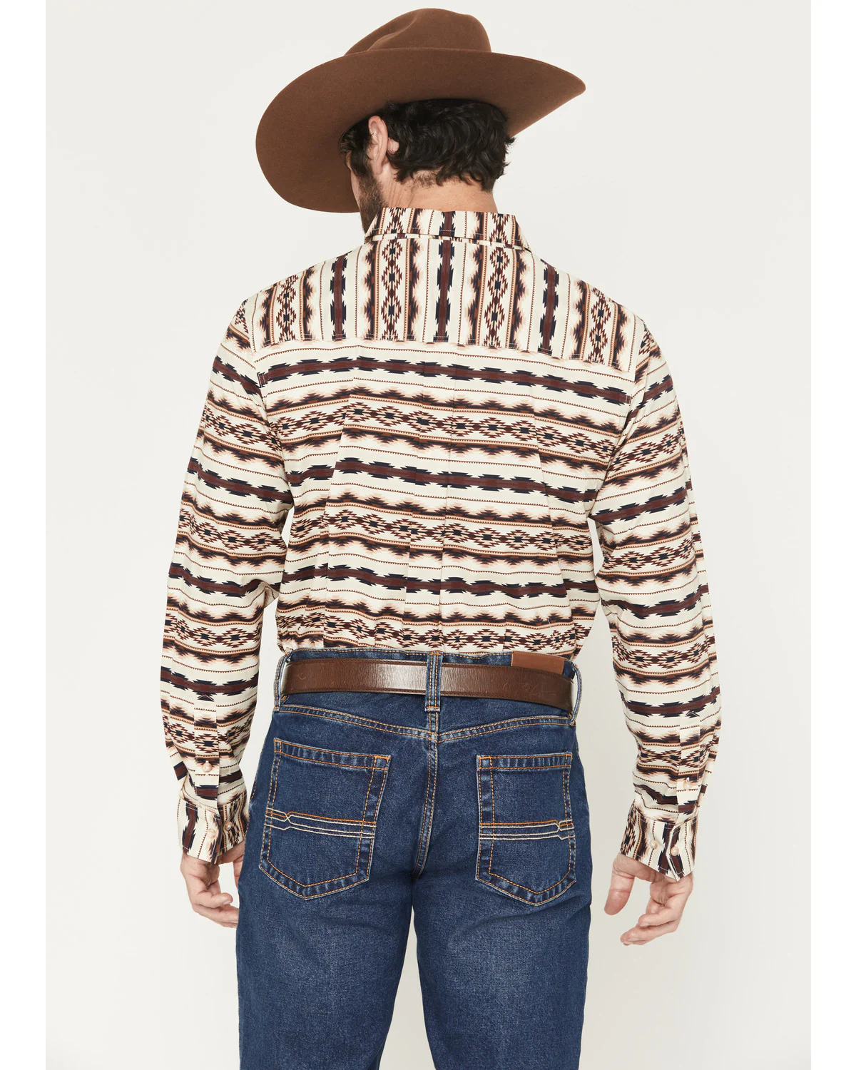 Cody James Men's Maverick Southwestern Print Long Sleeve Button-Down Stretch Western Shirt - Image 4