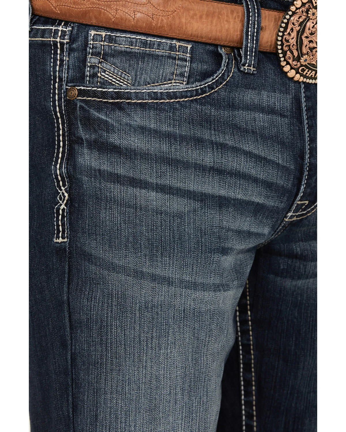 Cody James Men's Moonlight Wash Duke Relaxed Bootcut Stretch Denim Jeans - Image 2