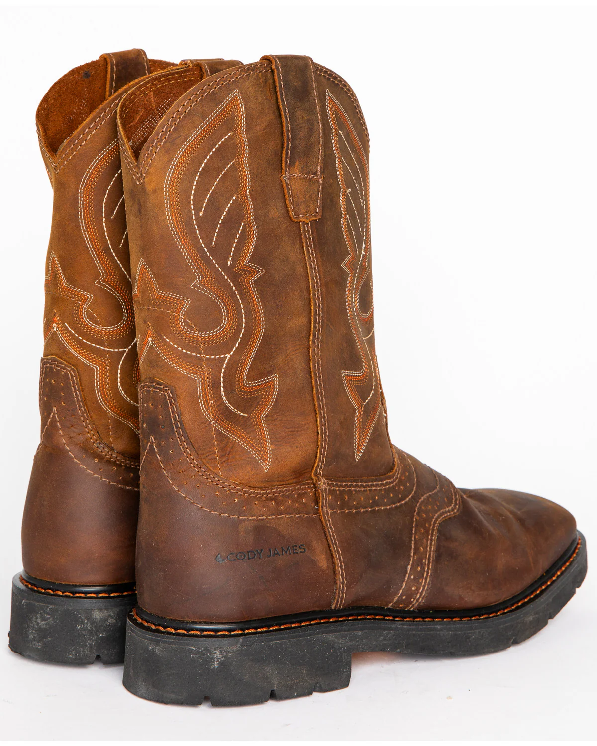 Cody James Men's 11" Mustang Western Work Boots - Soft Toe - Image 12