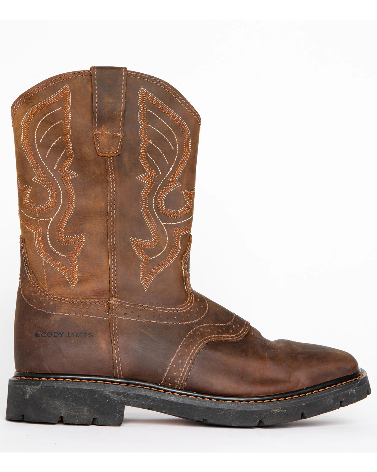 Cody James Men's 11" Mustang Western Work Boots - Soft Toe - Image 3