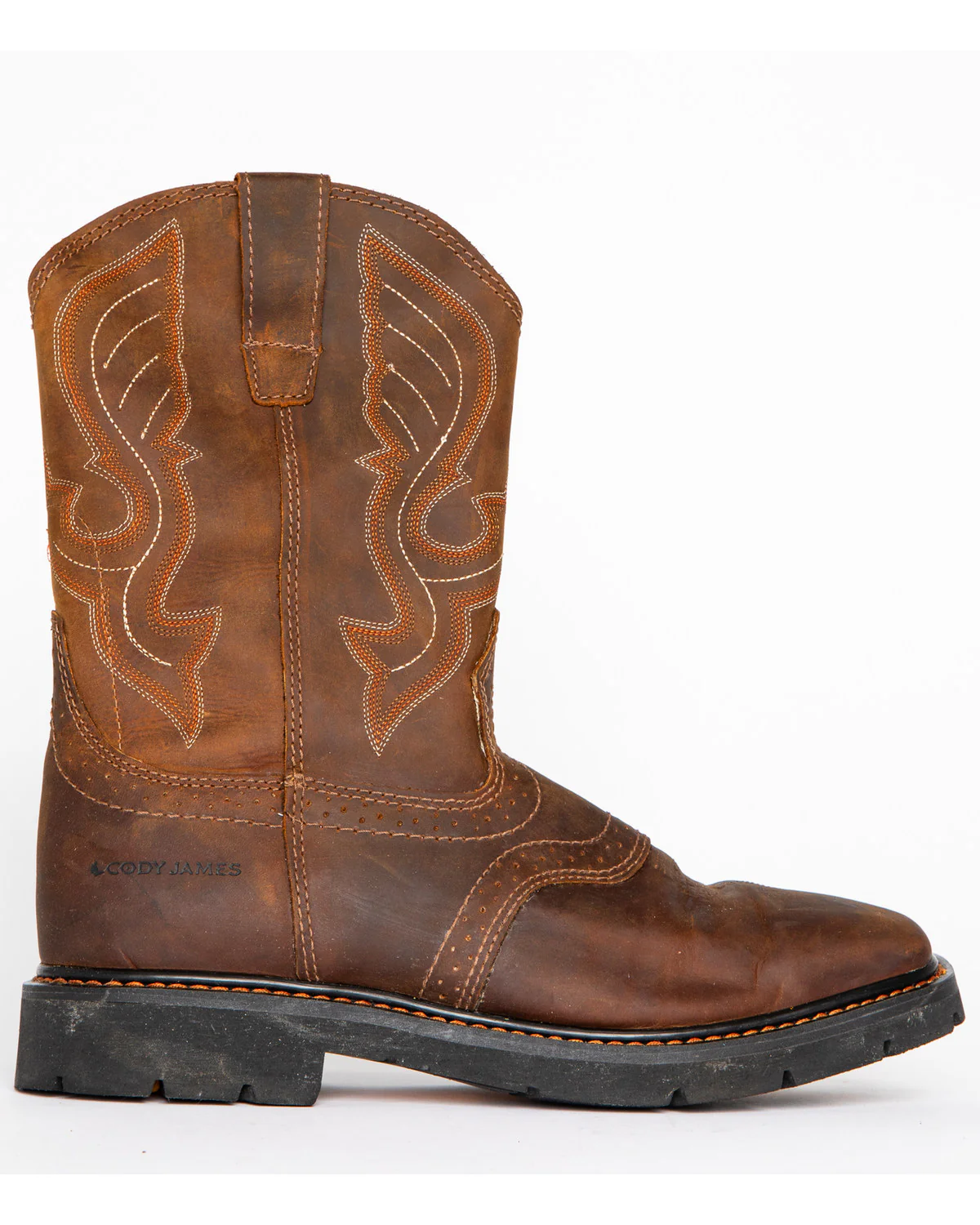 Cody James Men's 11" Mustang Western Work Boots - Soft Toe - Image 4