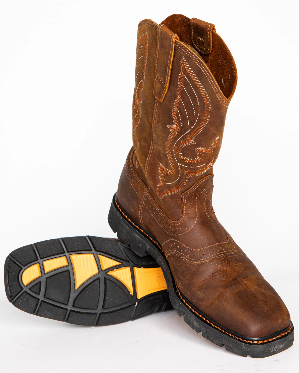 Cody James Men's 11" Mustang Western Work Boots - Soft Toe - Image 9