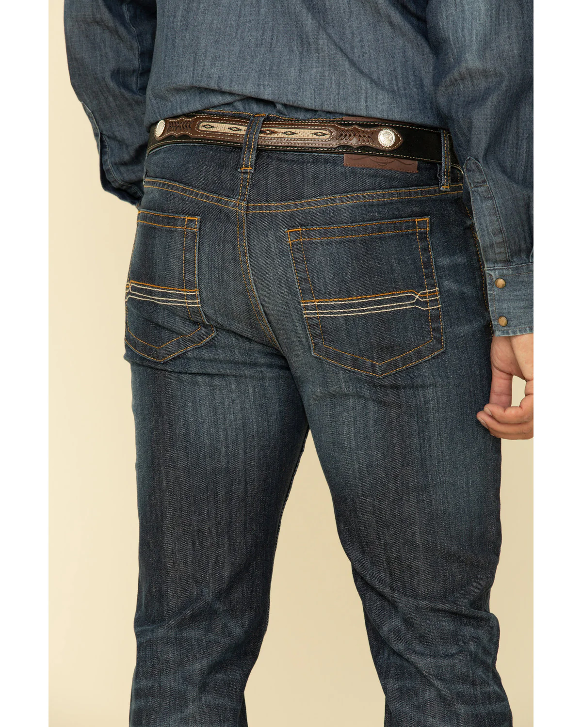 Cody James Men's Night Hawk Wash Jackson Slim Straight Stretch Denim Jeans - Image 5